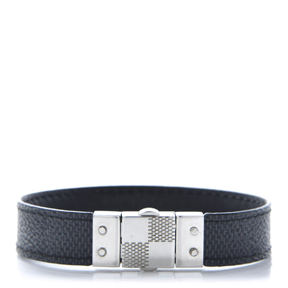 Louis Vuitton Damier Graphite Check It Reversible Bracelet 21 4 of 5
