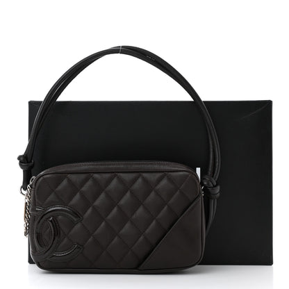 Chanel Calfskin Quilted Cambon Pochette Brown 11 of 11
