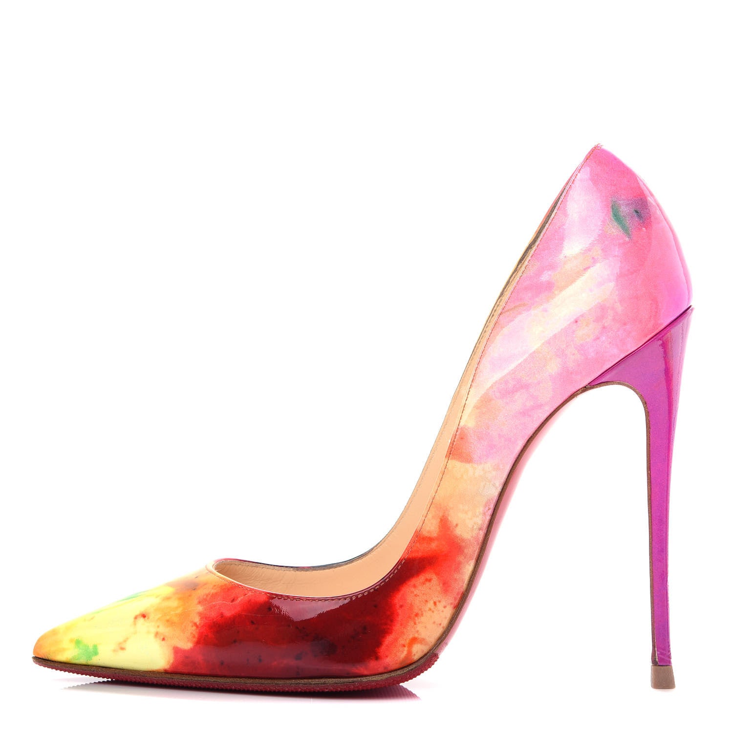 Christian Louboutin Patent Tie and Dye So Kate 120 Pumps 37 Multicolor 2 of 11