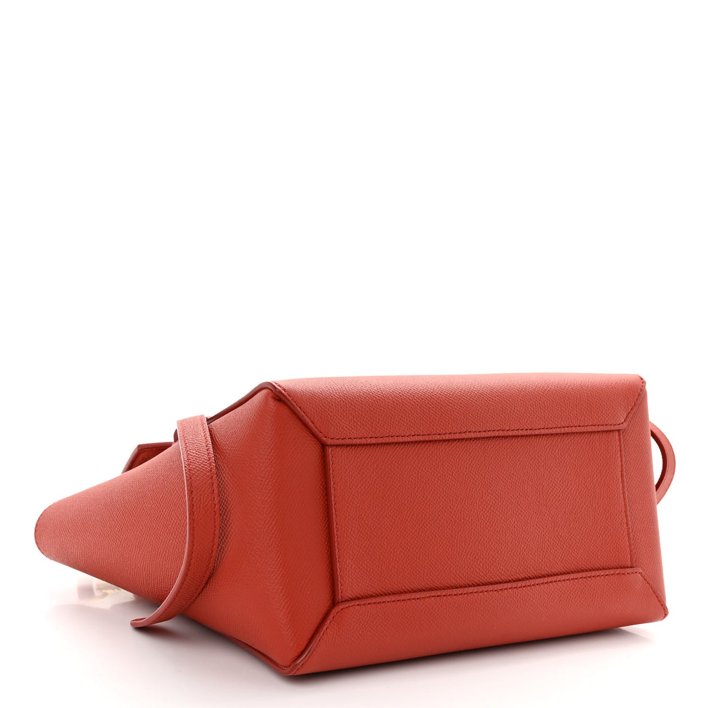 Grained Calfskin Micro Belt Bag Fox Red