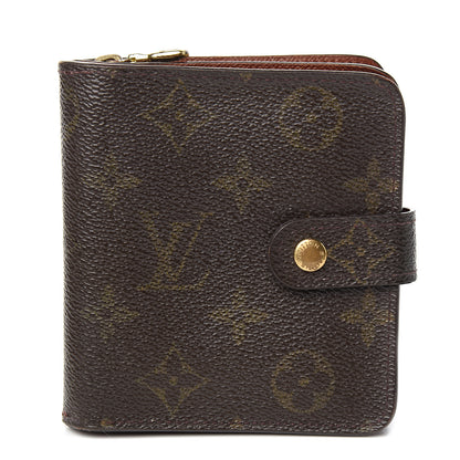 Louis Vuitton Monogram Compact Zippe Zipped Wallet 1 of 9