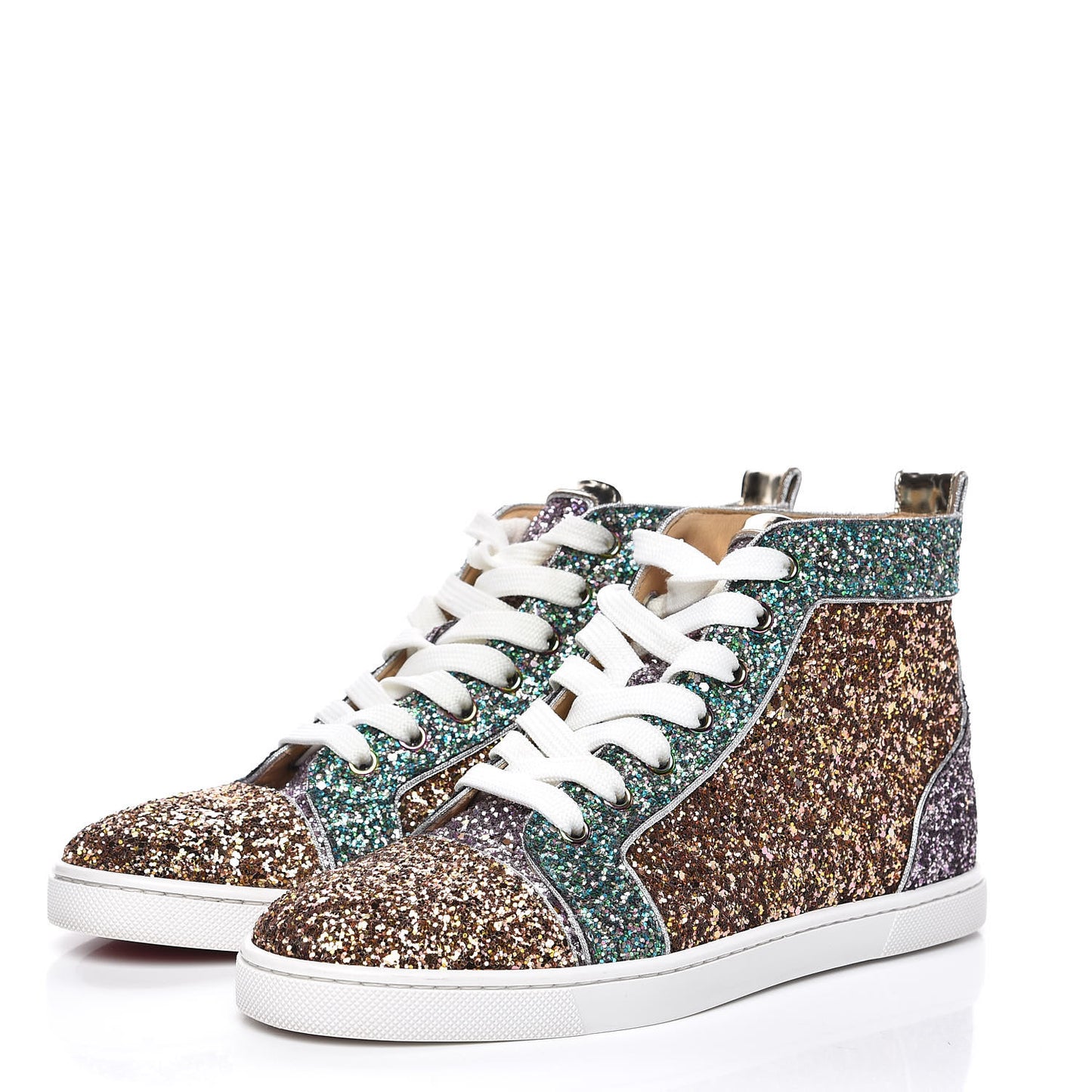 Bip Bip Glitter Womens Orlato Flat Sneakers 37.5 Multicolor