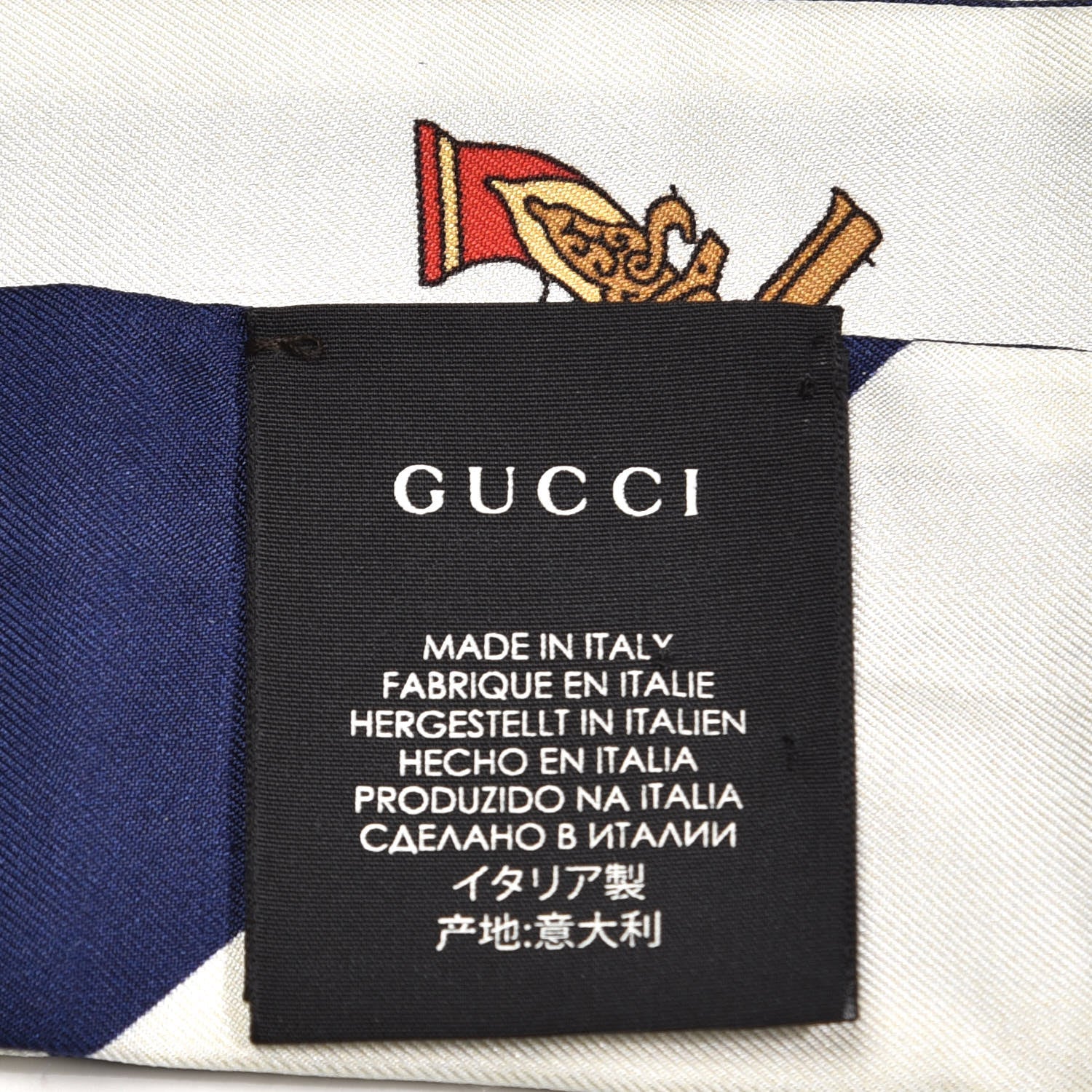 Gucci Silk Heart Revolver Neck Bow Scarf 3 of 4