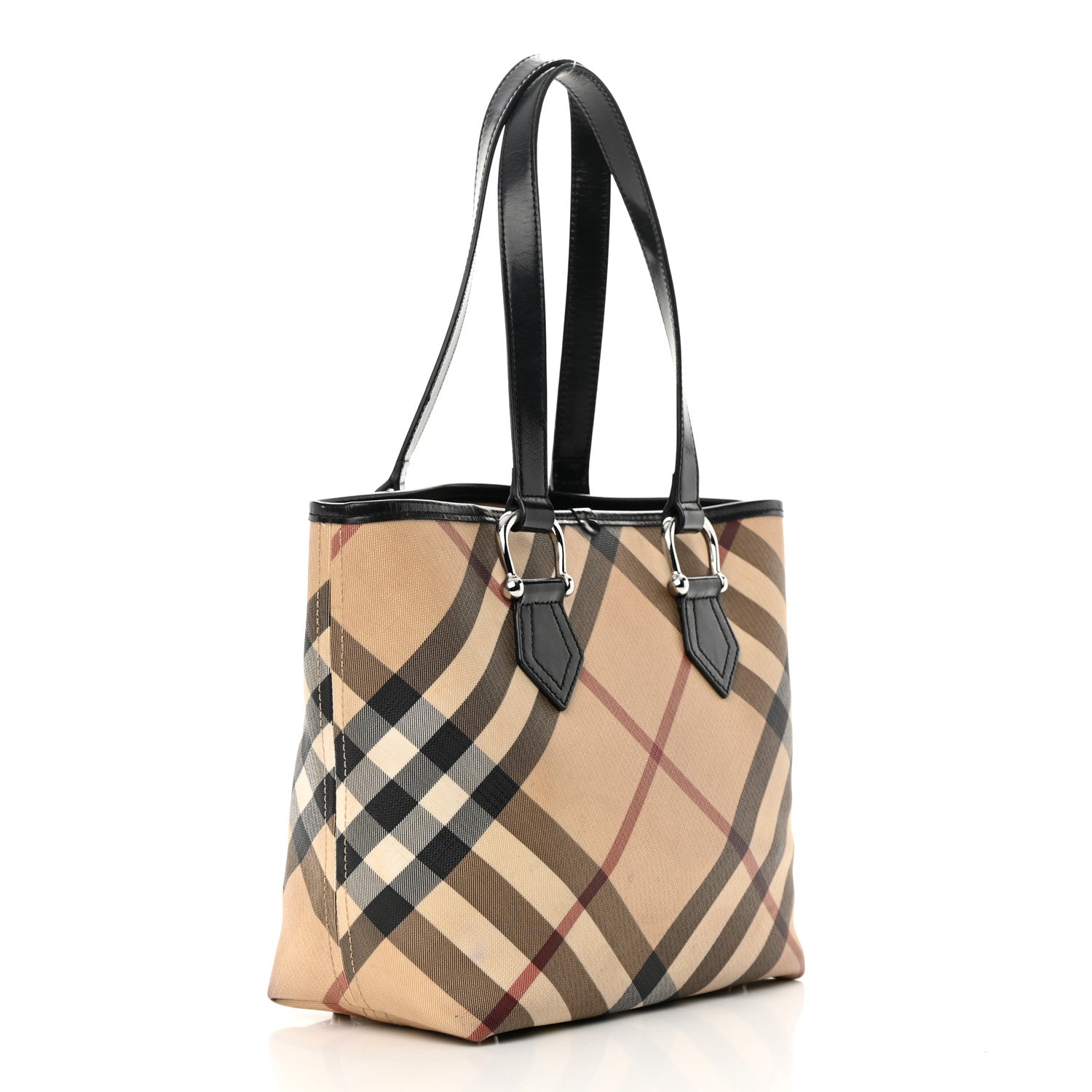 Burberry Nova Check Tote Black 3 of 18