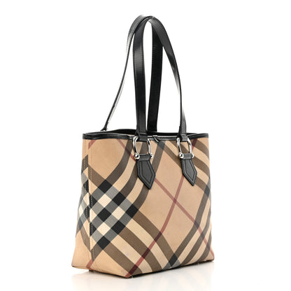Burberry Nova Check Tote Black 3 of 18