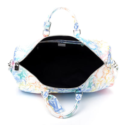 Louis Vuitton Monogram Pastel Colors Keepall Bandouliere 50 Multicolor 4 of 8