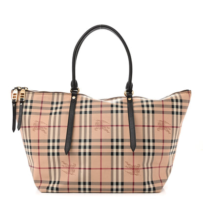 Burberry Haymarket Check Small Salisbury Tote Black 1 of 10