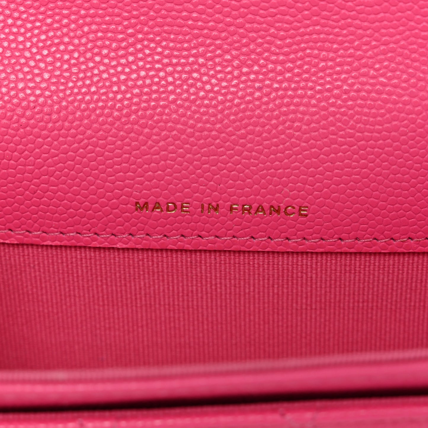 Caviar Quilted Flap Card Holder Wallet Pink