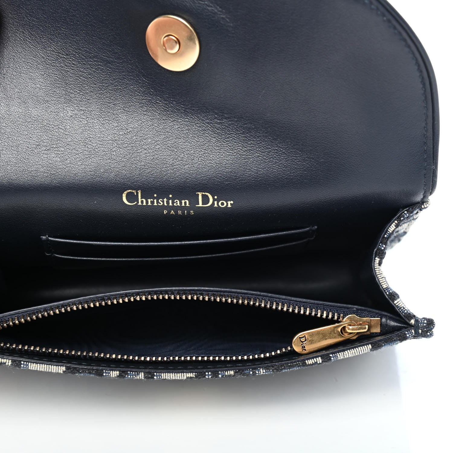 Christian Dior Oblique Saddle Belt Bag Blue 4 of 4