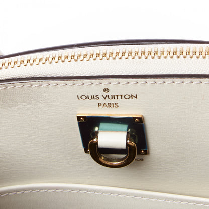 Louis Vuitton Calfskin City Steamer PM Kaki White Magnolia 7 of 9