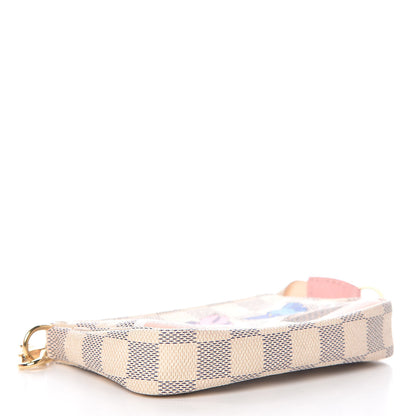 Louis Vuitton Damier Azur 2018 Christmas Animation Mini Pochette Accessories 4 of 8