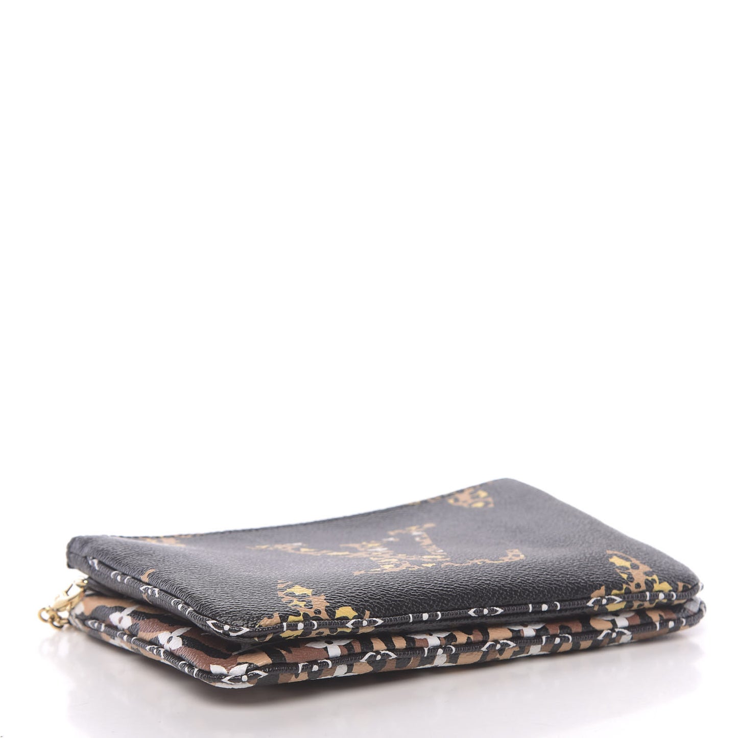 Monogram Giant Jungle Pochette Double Zip Black
