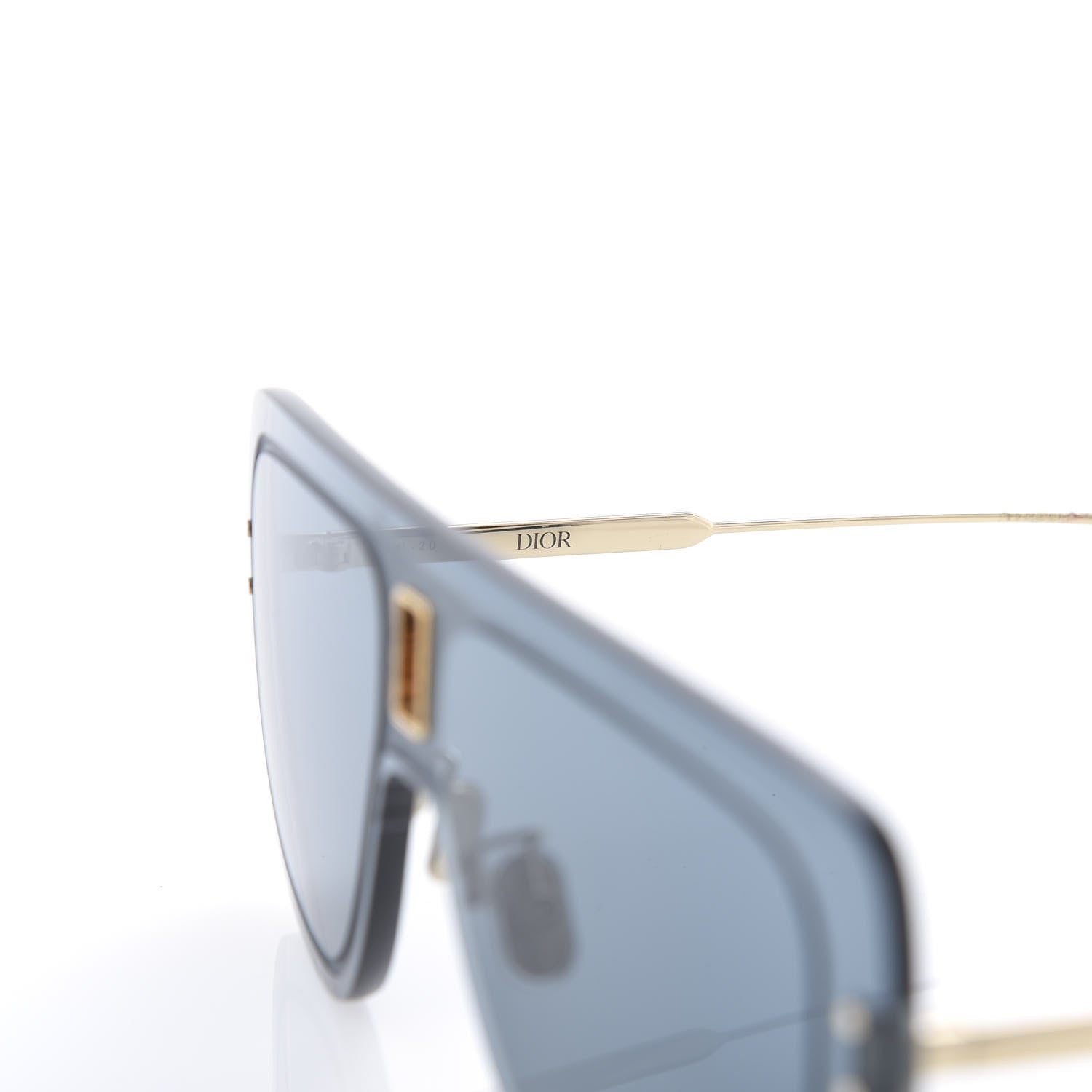 Christian Dior UltraDior Mask Sunglasses Gold Blue 7 of 9