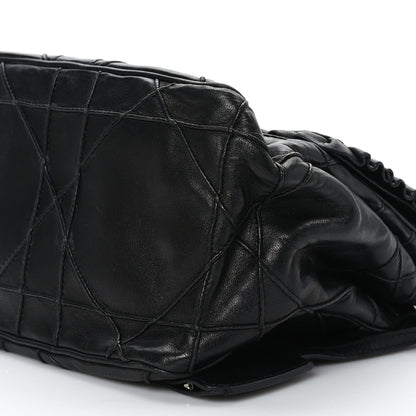 Christian Dior Lambskin Cannage Ruffle New Lock Flap Black 8 of 8