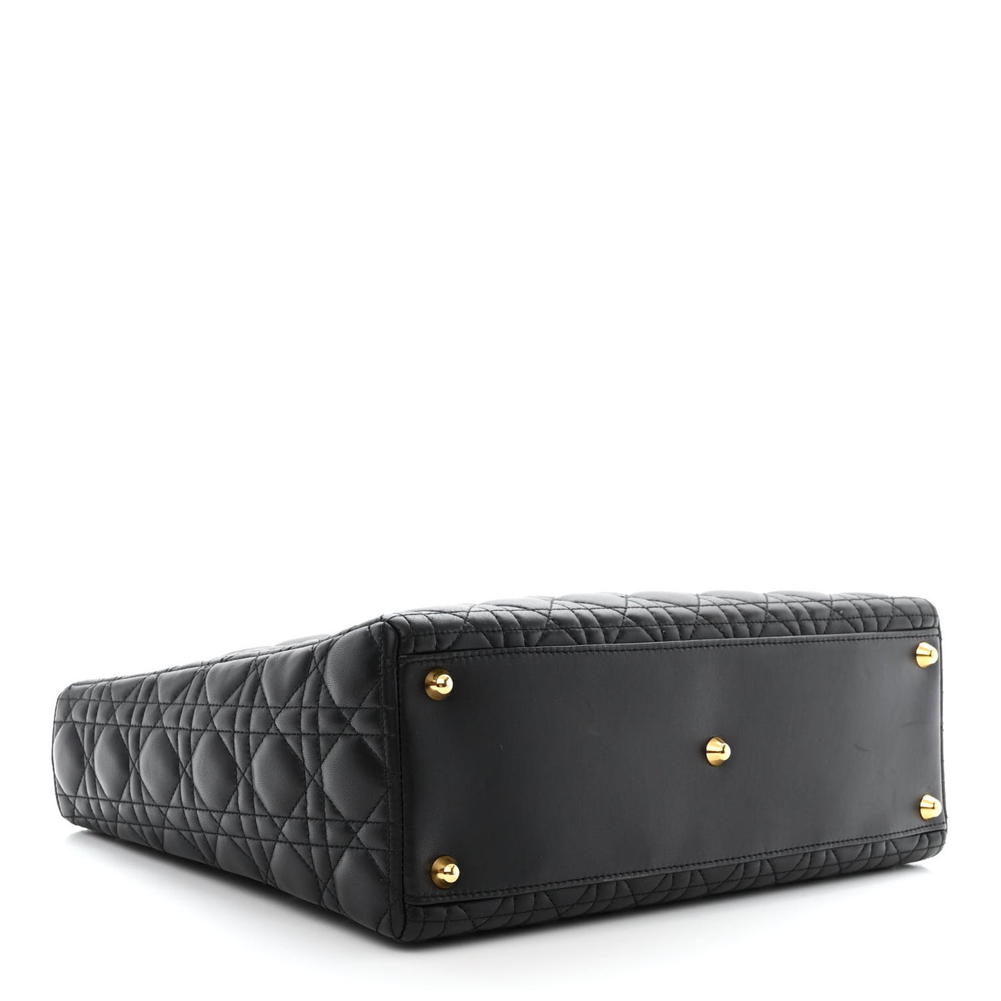 Lambskin Cannage Large Lady Dior Black