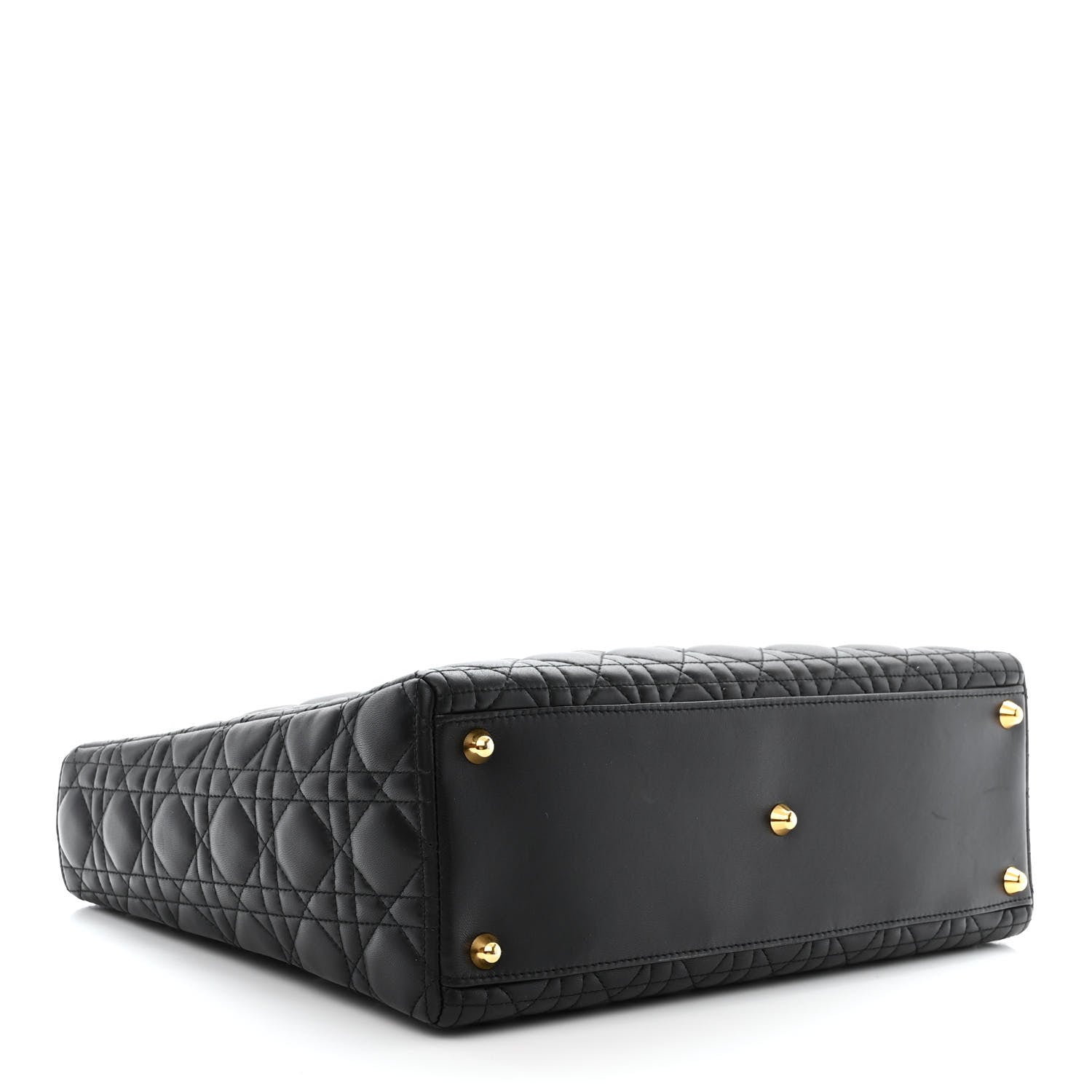 Christian Dior Lambskin Cannage Large Lady Dior Black 4 of 12