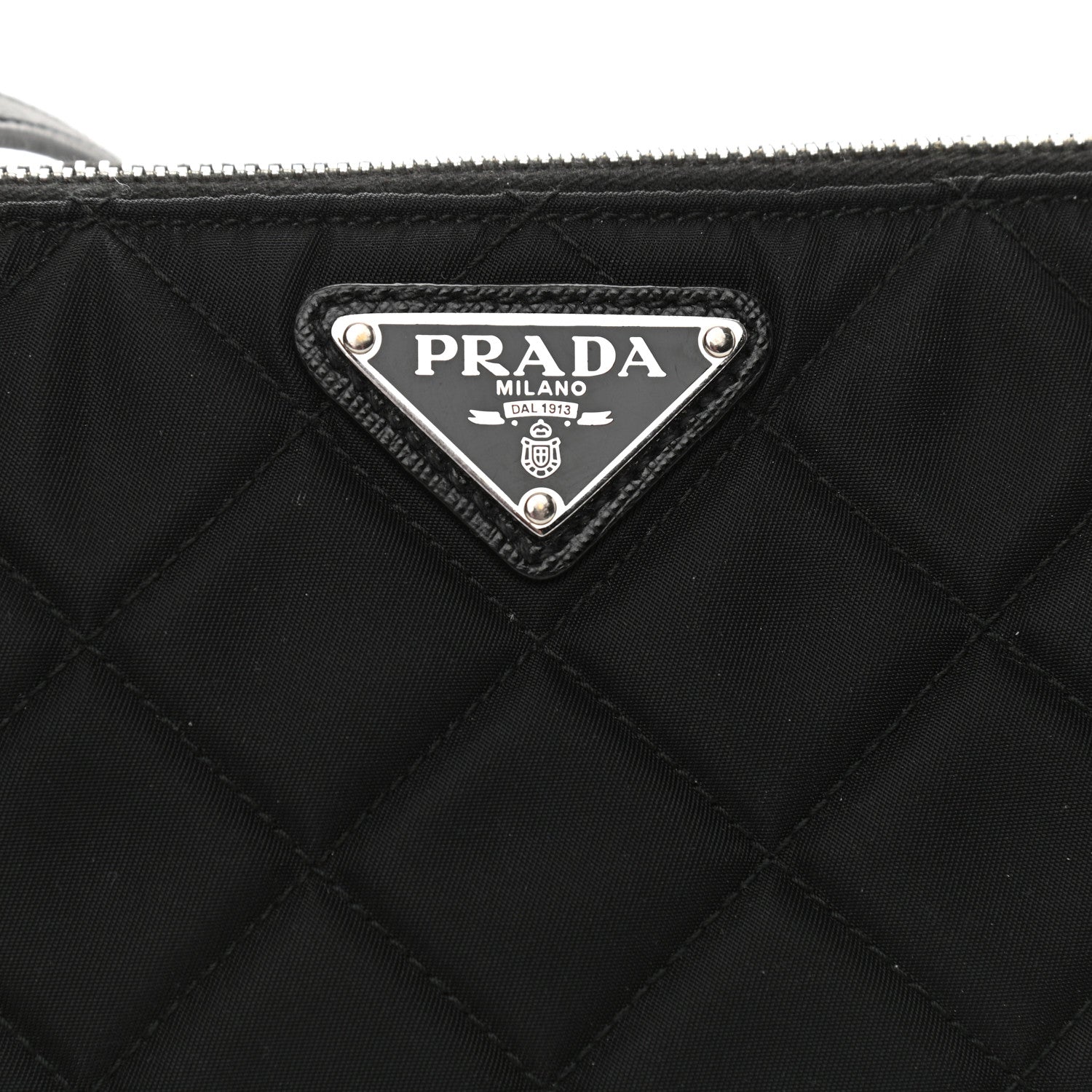 Prada Nylon Tessuto Impuntu Quilted Crossbody Bag Black 7 of 9