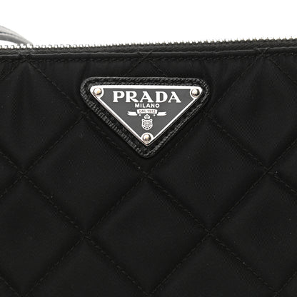 Prada Nylon Tessuto Impuntu Quilted Crossbody Bag Black 7 of 9
