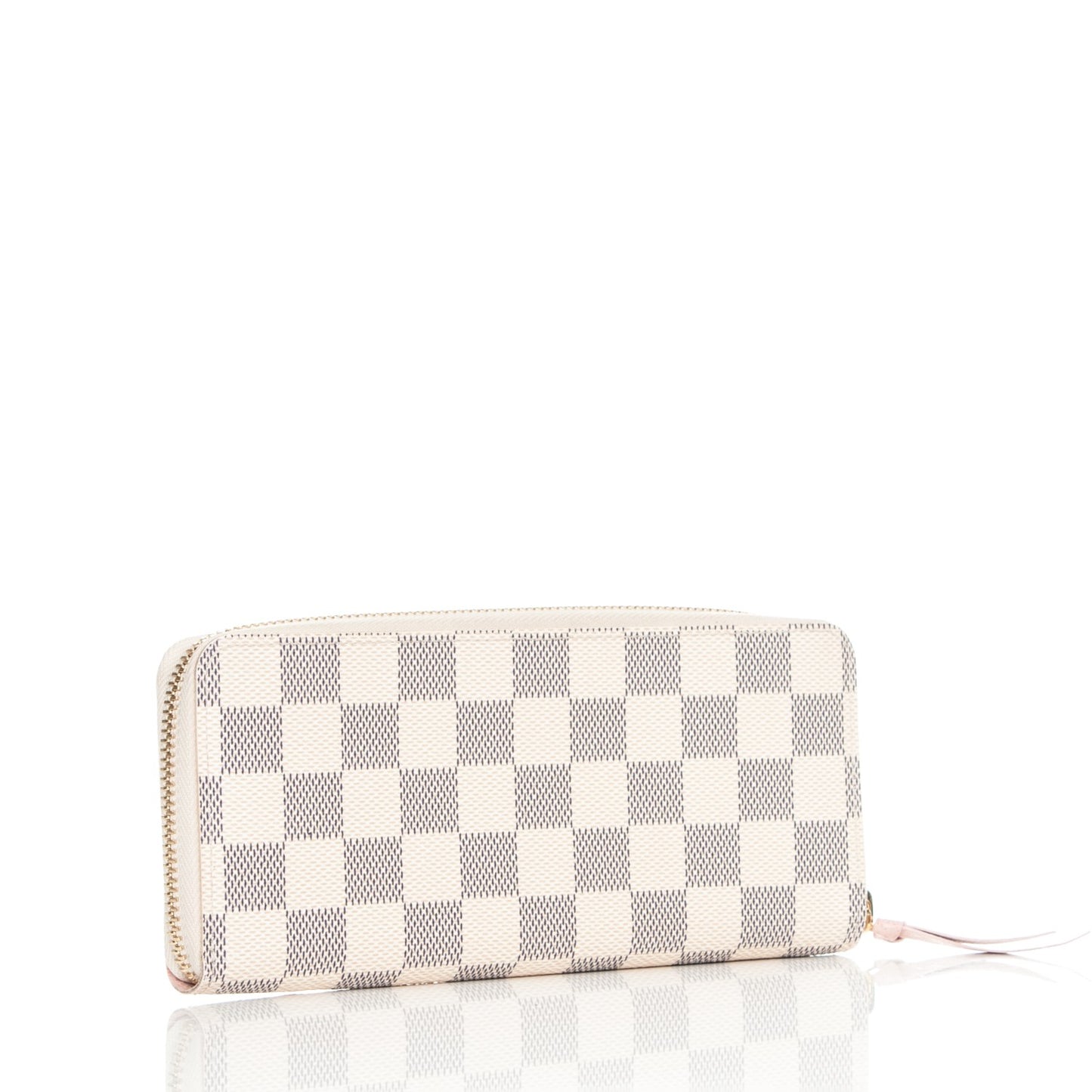 Damier Azur Clemence Wallet Rose Ballerine