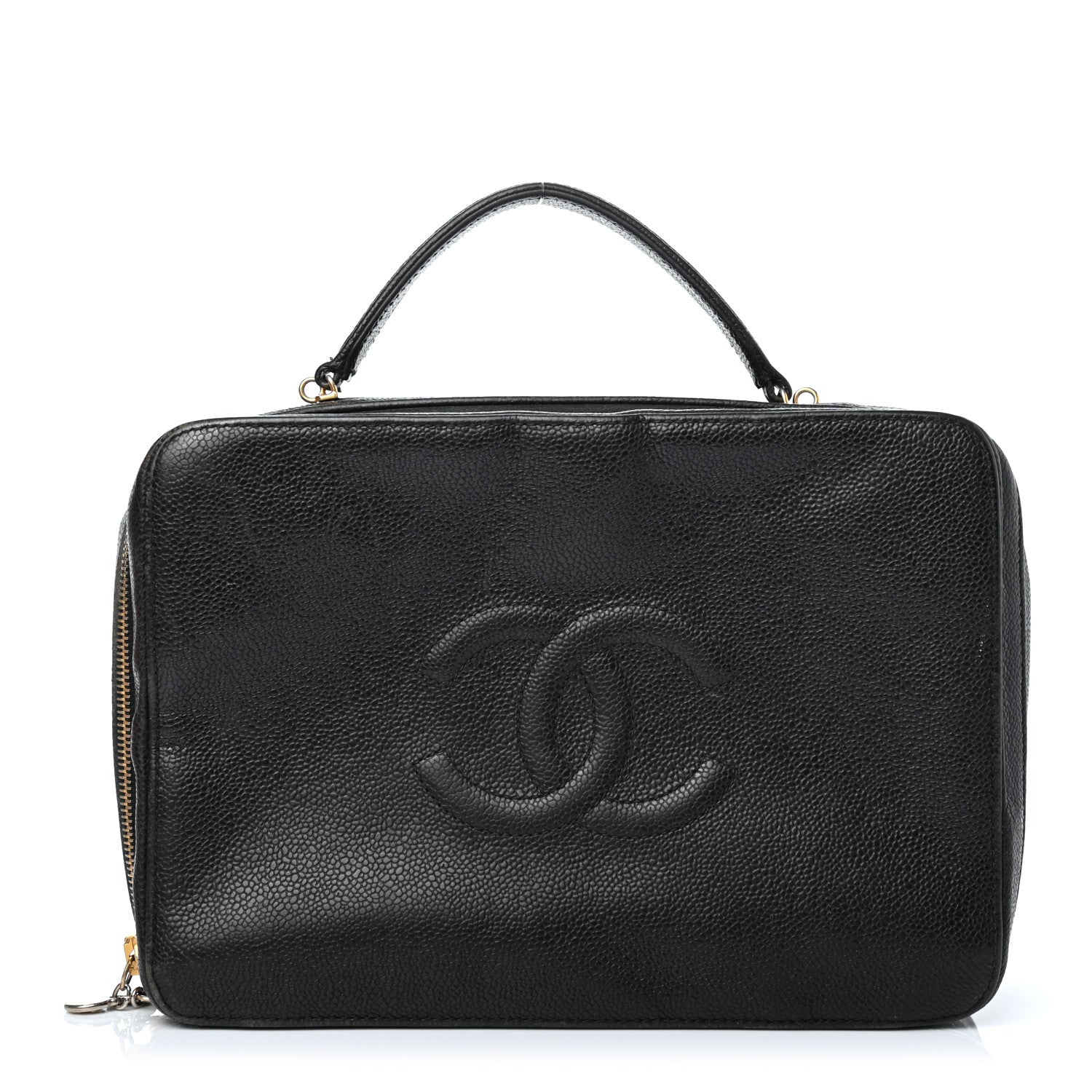 Chanel Caviar CC Vanity Cosmetic Case Black 1 of 4