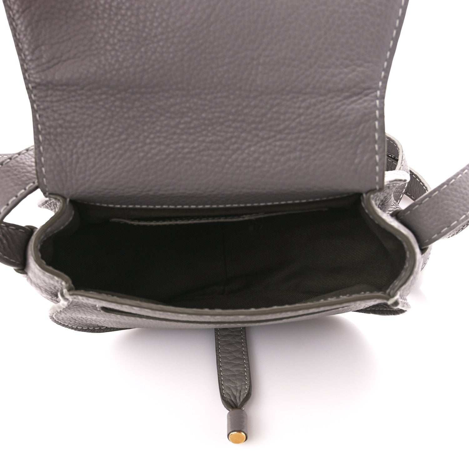 Chloe Calfskin Mini Marcie Round Crossbody Bag Cashmere Grey 5 of 12