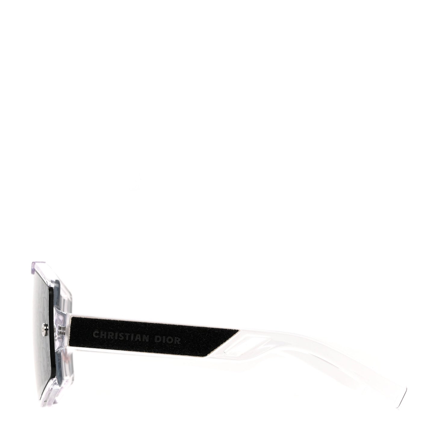 Acetate Oblique Diorxtrem MU Mask Sunglasses Crystal Smoke Mirror