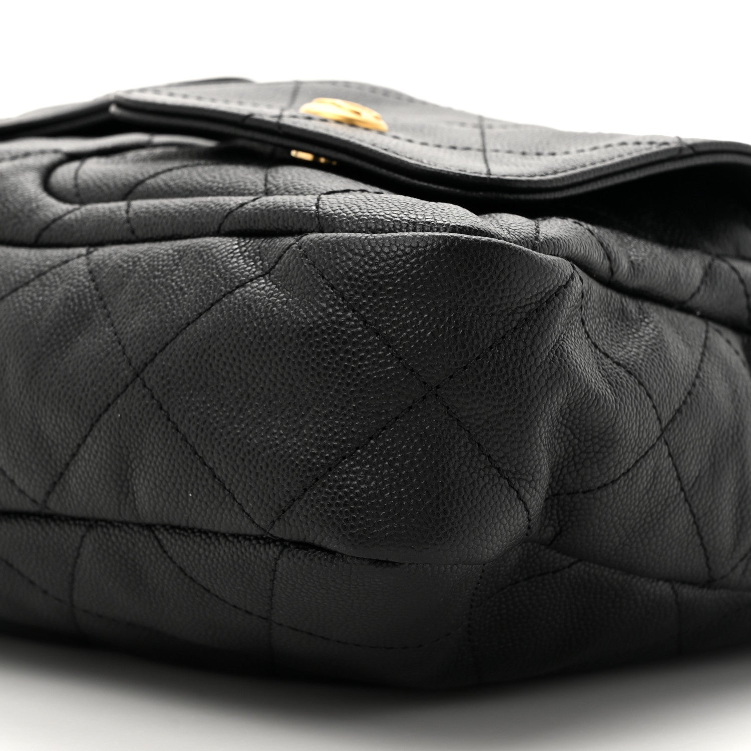 Chanel Caviar Quilted Supple Twins Hobo Bag Black 9 of 10