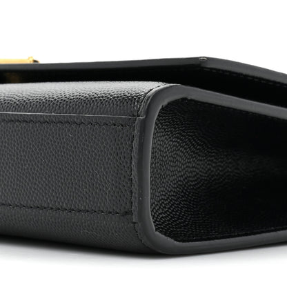 Saint Laurent Grain De Poudre Small Monogram Kate Satchel Black 8 of 11