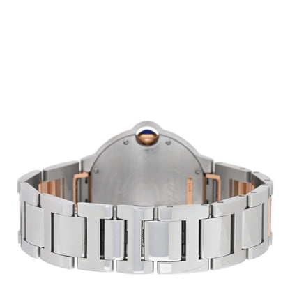 Cartier Stainless Steel 18K Pink Gold Diamond Bezel 36mm Ballon Bleu De Cartier Automatic Watch 3 of 6