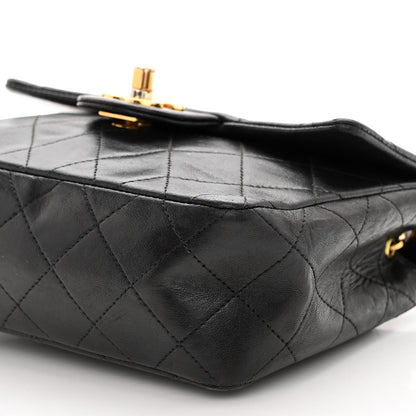 Chanel Lambskin Quilted Mini Square Flap Black 9 of 10