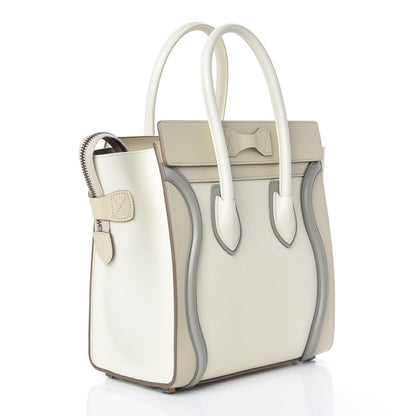 Celine Shiny Smooth Calfskin Micro Tri-Color Luggage Natural 3 of 8