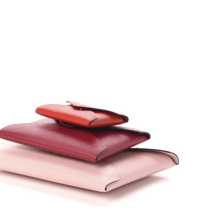 Louis Vuitton Epi Kirigami Pochette Set Rose Ballerine Fuchsia Coquelicot 9 of 11