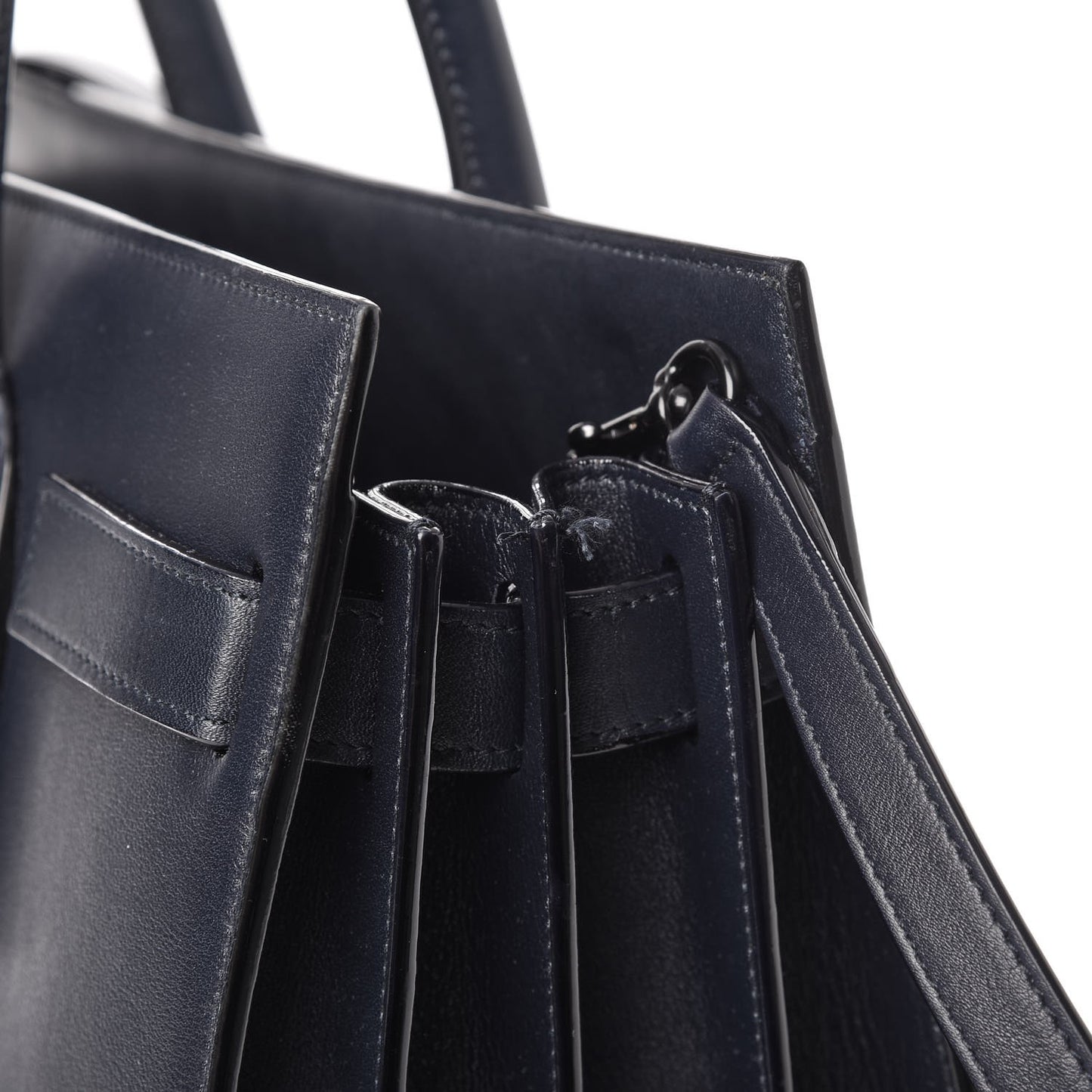 Smooth Calfskin Small Double Face Sac De Jour Marine Black