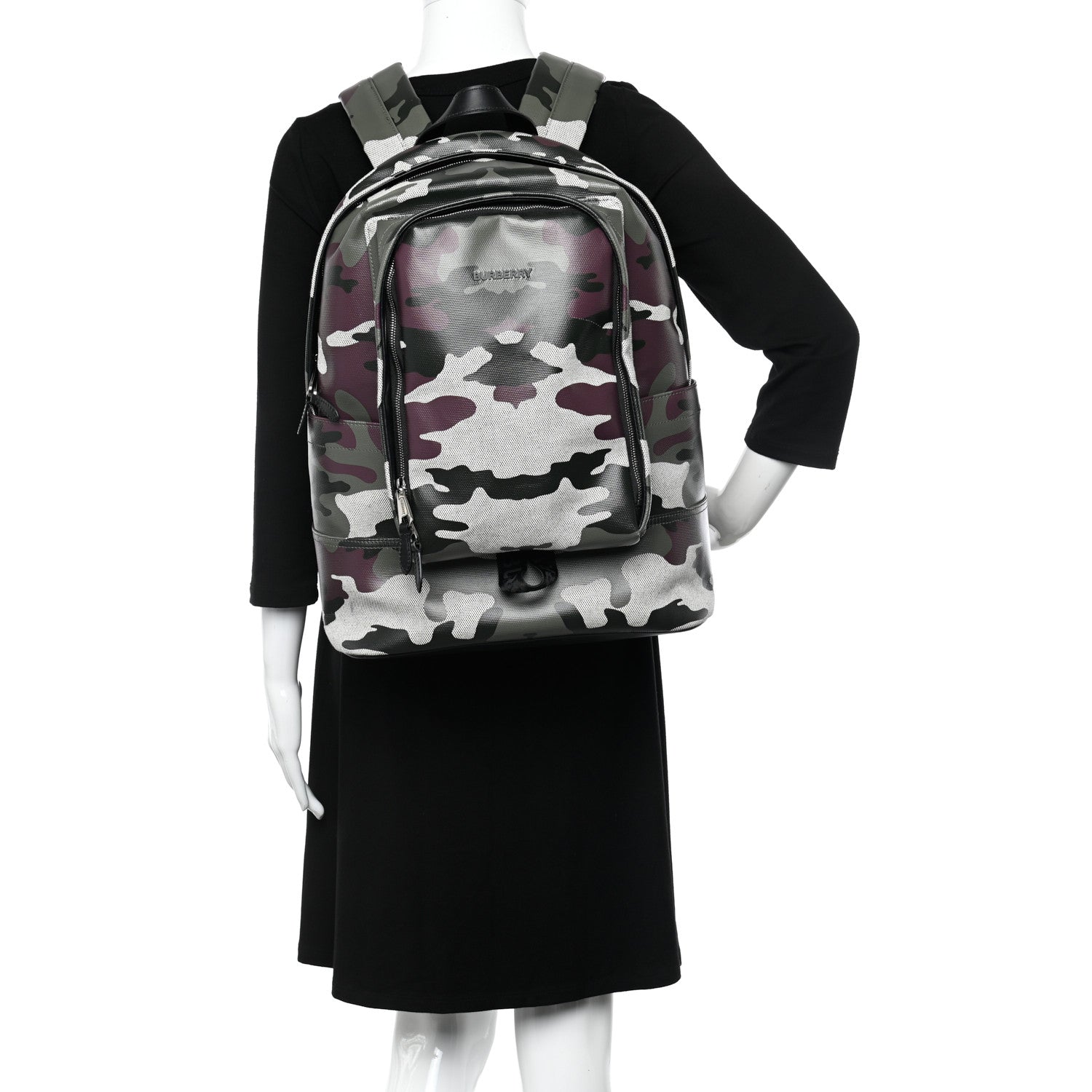 Burberry Canvas Denny Camouflage Jack Backpack Multicolor 2 of 13