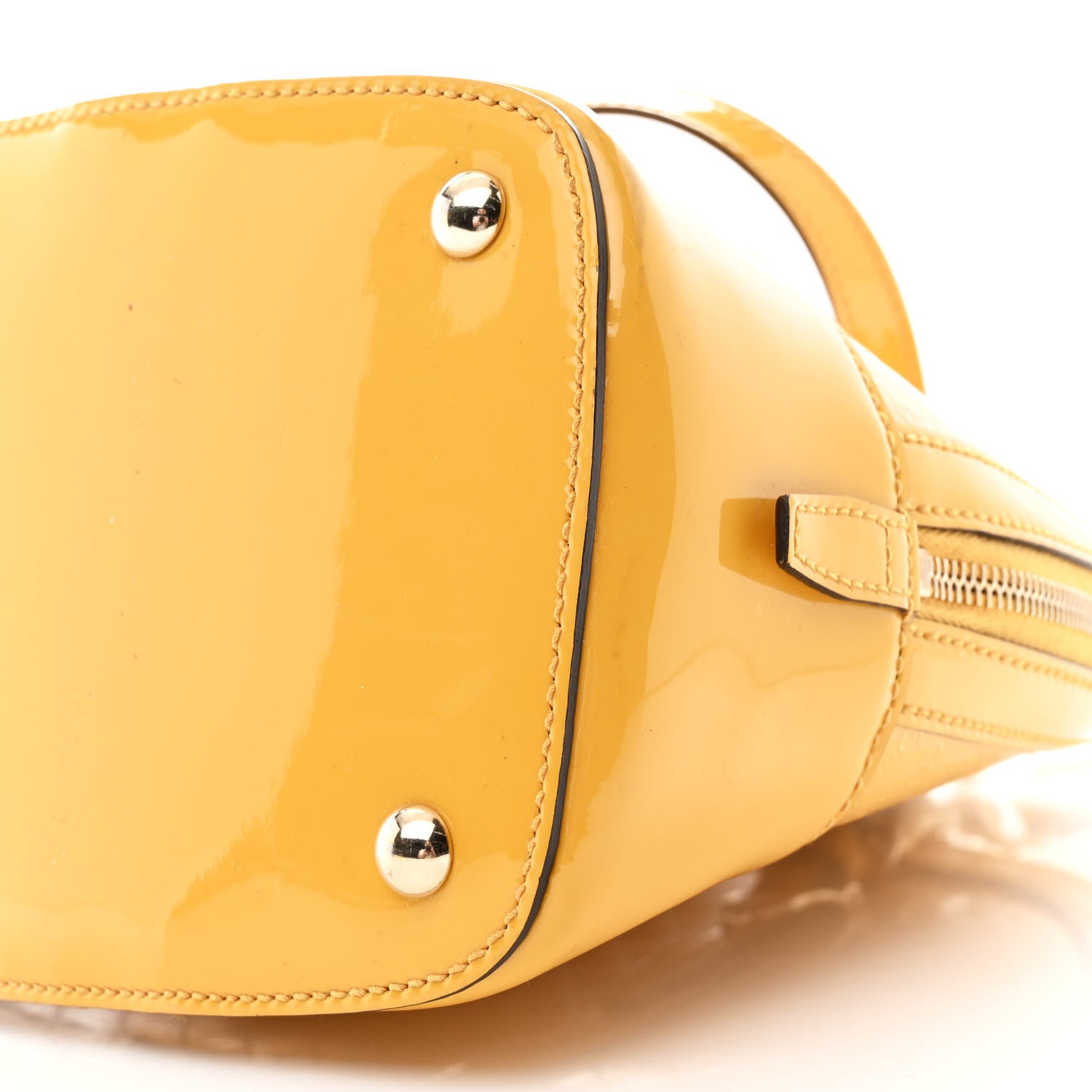 Gucci Patent Microguccissima Small Nice Top Handle Dome Bag Bumblebee 10 of 13