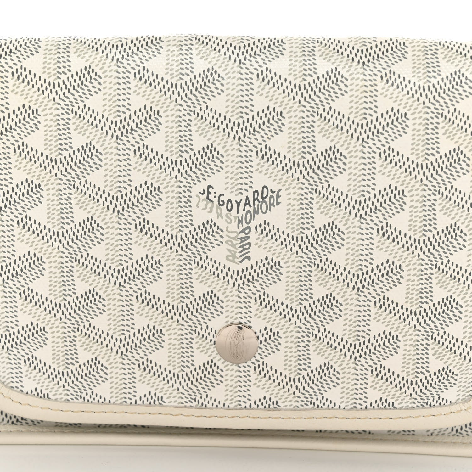 Goyard Goyardine Plumet Wallet Clutch White 7 of 9