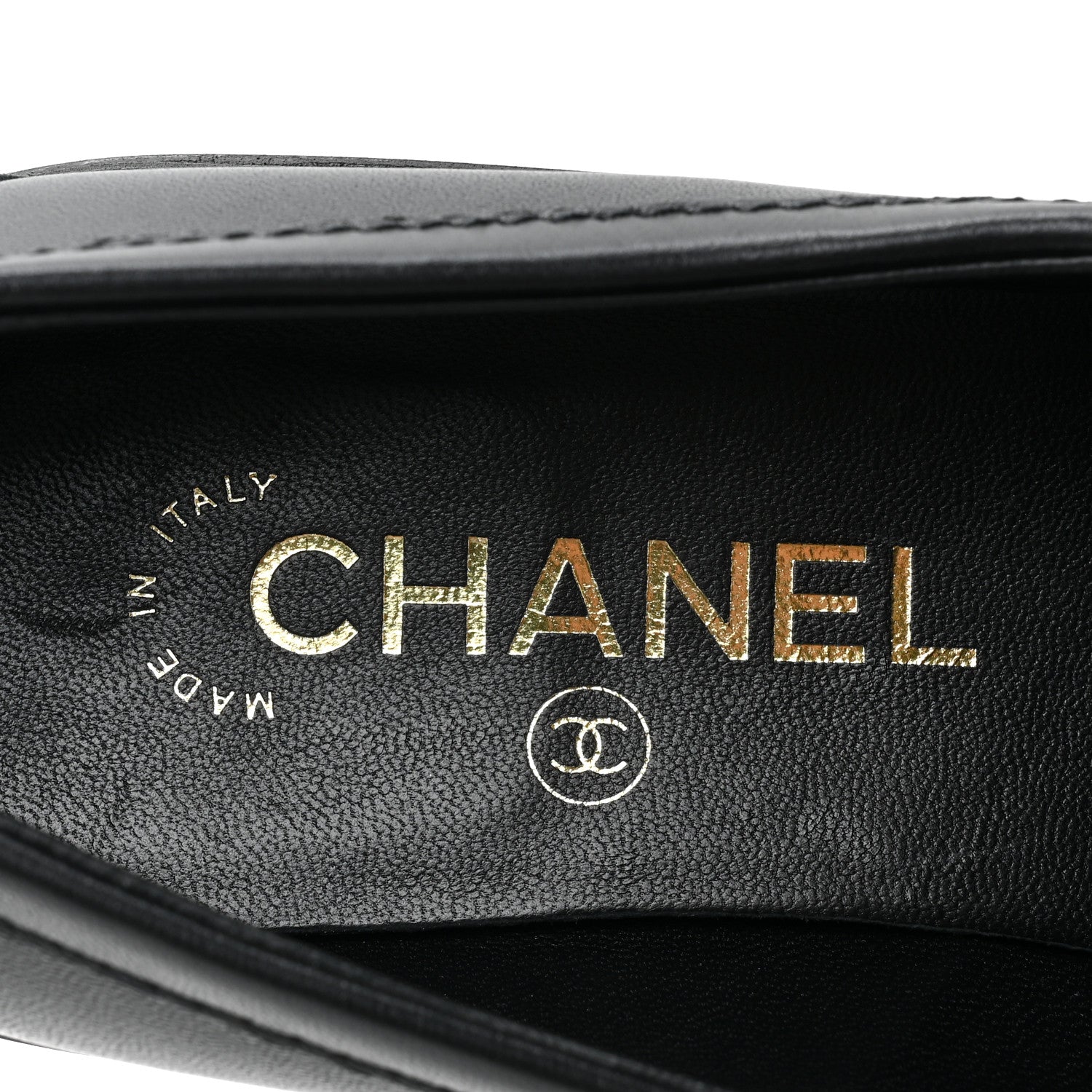 Chanel Lambskin Quilted CC Turnlock Loafers 37.5 Black 7 of 9