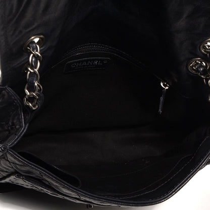 Chanel Aged Crumpled Calfskin Vintage Small Flap Black 6 of 9
