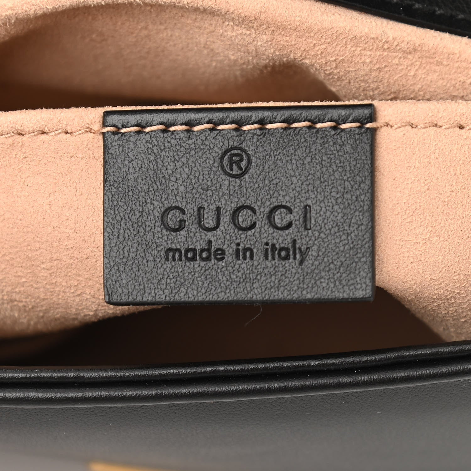 Gucci Calfskin Matelasse Mini GG Marmont Shoulder Bag Black 6 of 14