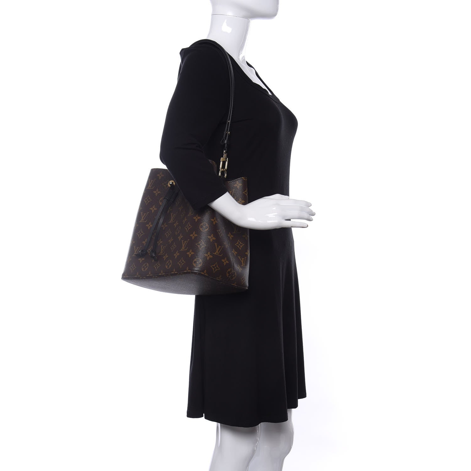 Louis Vuitton Monogram Neonoe MM Black 2 of 11