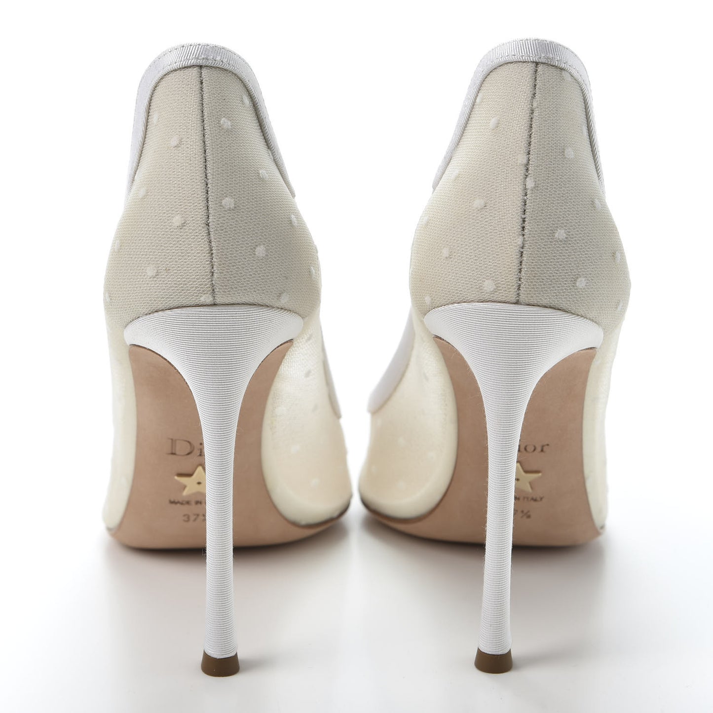 Mesh Plumetis Tulle D-Moi Pumps 37.5 White