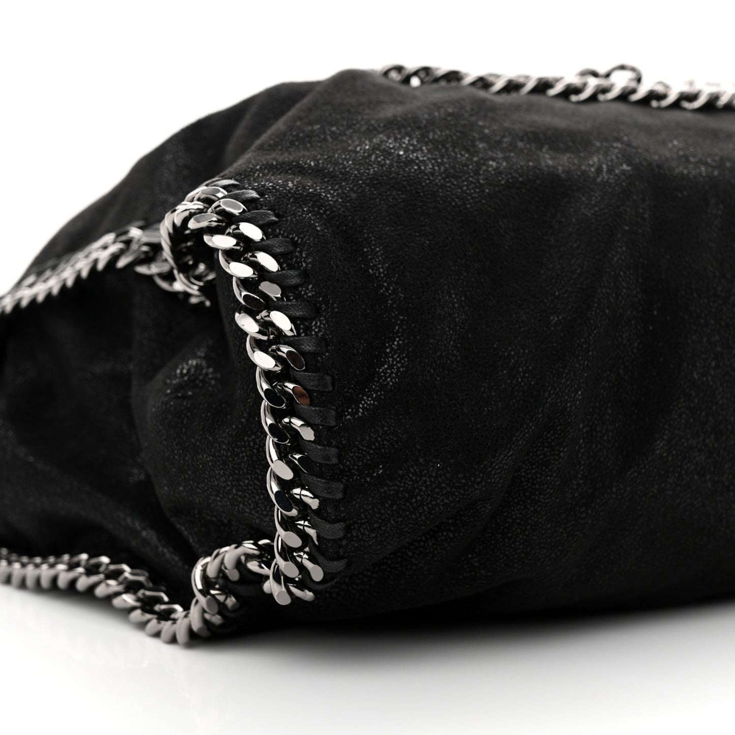 Shaggy Deer Falabella Fold Over Tote Black