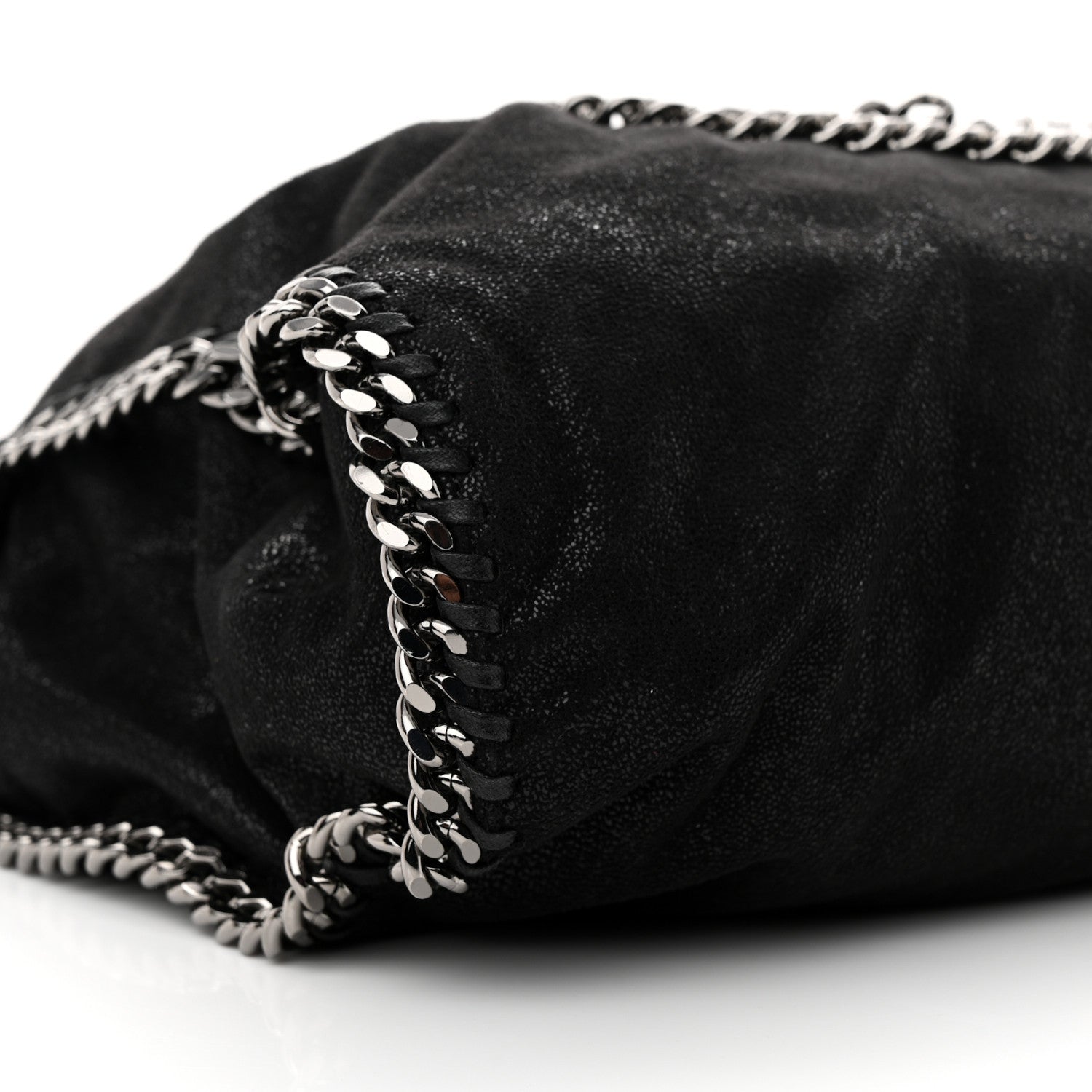 Stella McCartney Shaggy Deer Falabella Fold Over Tote Black 9 of 10