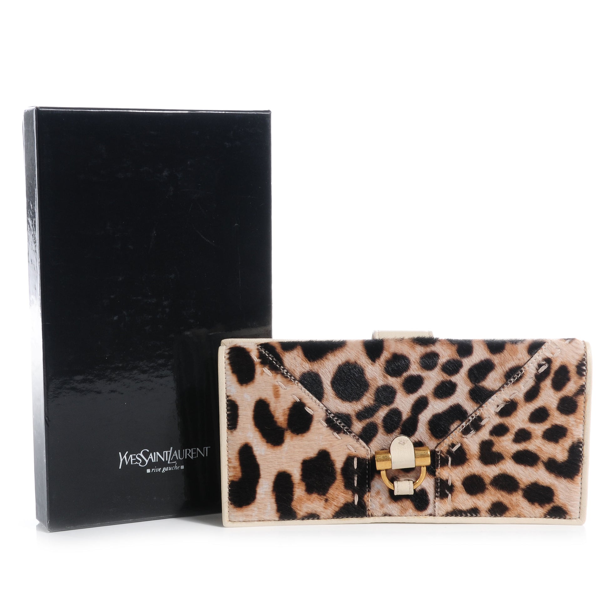 Saint Laurent Pony Hair Leopard Muse Wallet 9 of 9