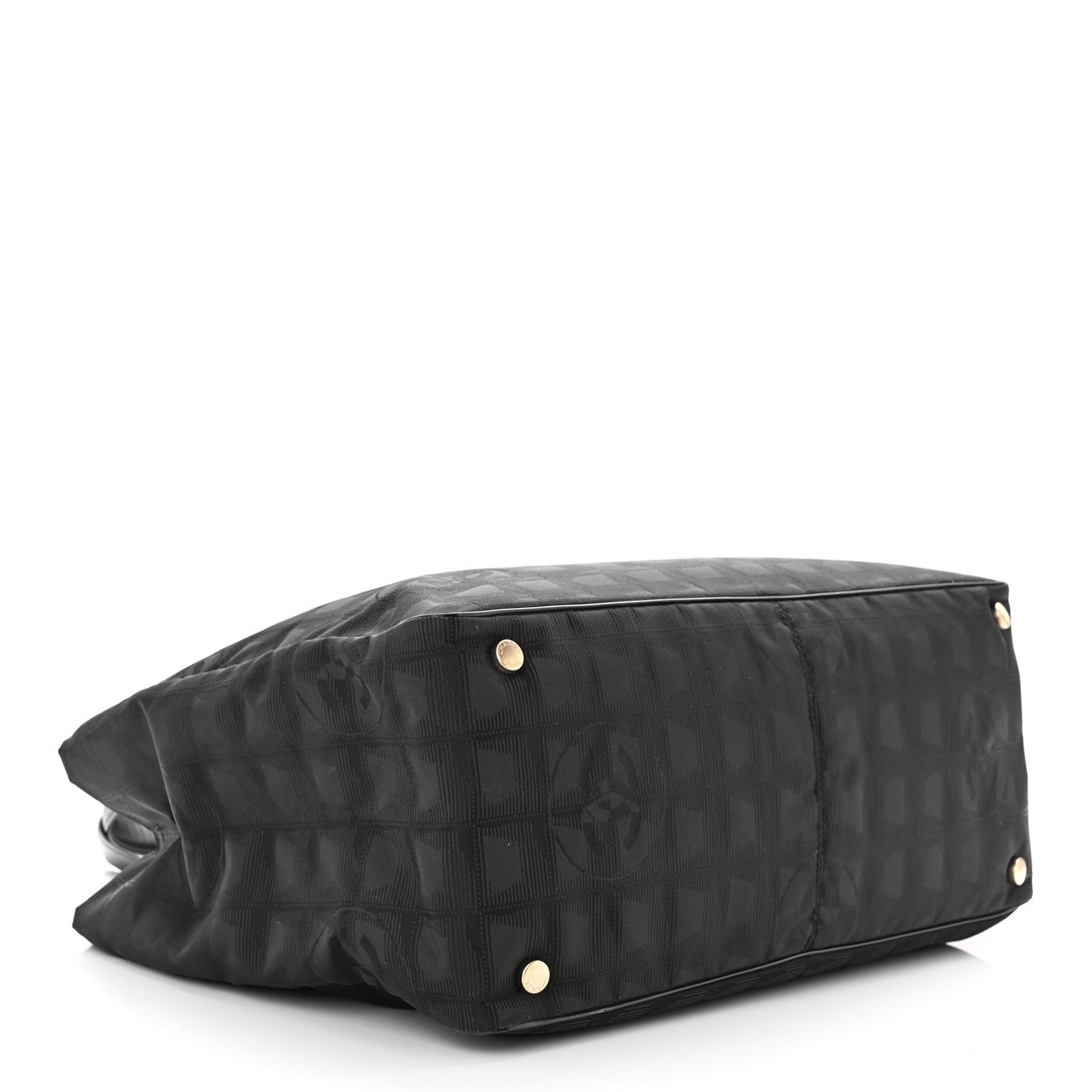 Nylon Large Travel Tote Black