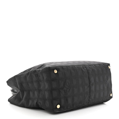 Chanel Nylon Large Travel Tote Black 4 of 10