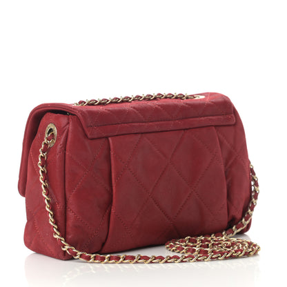 Chanel Iridescent Calfskin Quilted Small Chic Quilt Flap Red 3 of 12