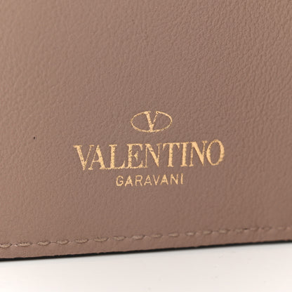 Valentino Garavani Calfskin Rockstud Continental Wallet Poudre 8 of 8