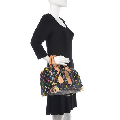 Louis Vuitton Monogram Multicolor Speedy 30 Black 2 of 8