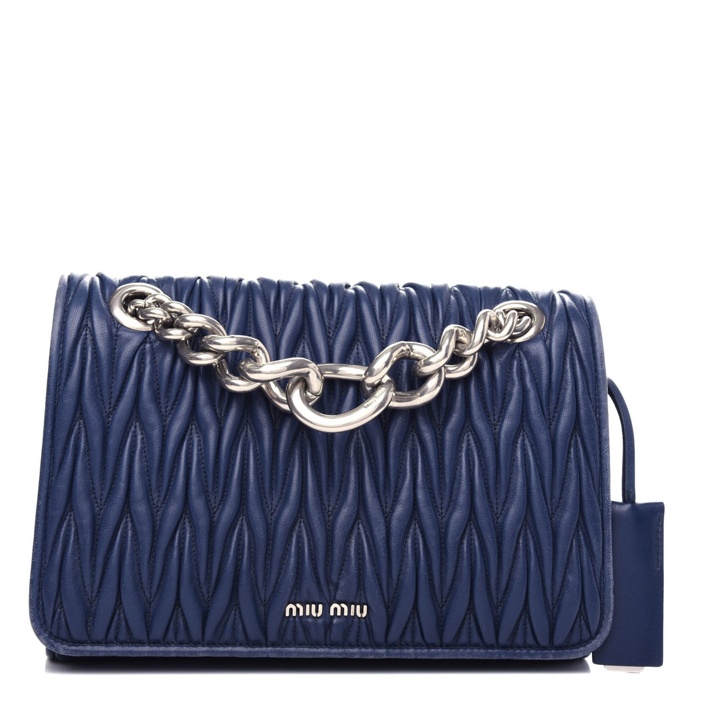 Nappa Matelasse Club Shoulder Bag Oltremare